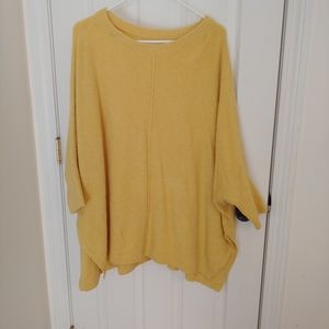 Loft 3/4 sleeve poncho sweater